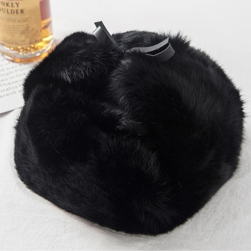 FUR WINTER PILBOX HAT